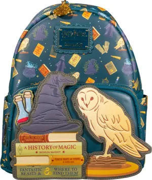 10" Harry Potter - Diagon Alley Faux Leather Mini Backpack Bag Loungefly Exclusive