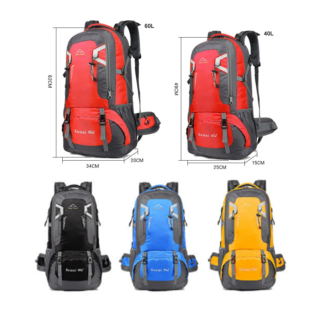 60L Waterproof Hiking Backpack, Padded Straps, Large Capacity