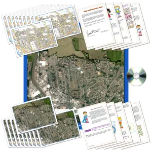 Aerial Map Classroom Pack of Your Local Area