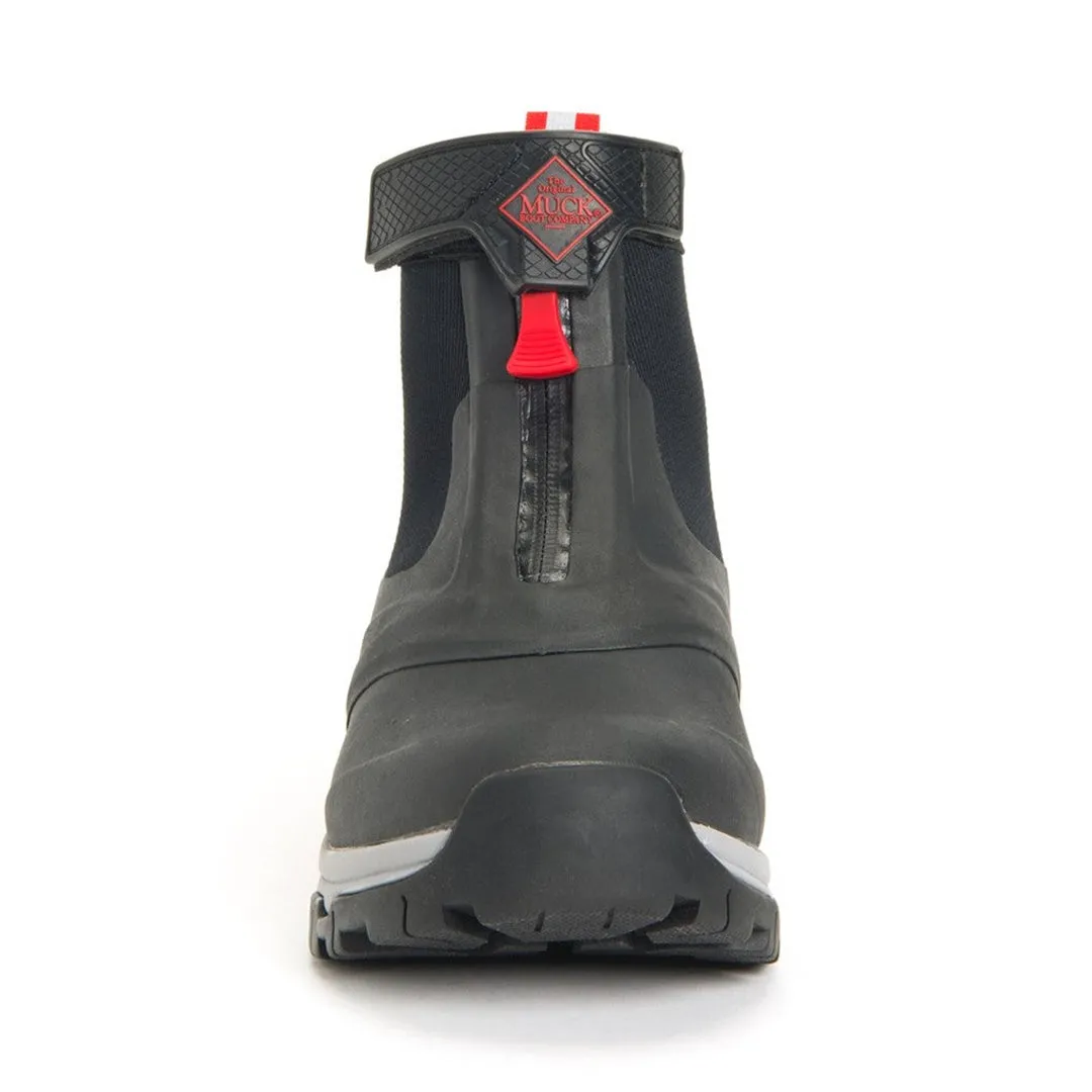 Apex Zip Short Boots - Grey/Red by Muckboot