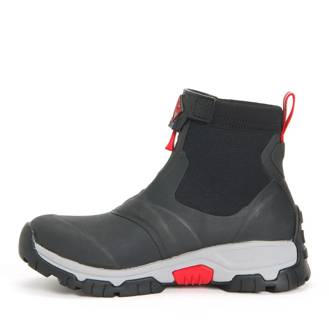 Apex Zip Short Boots - Grey/Red by Muckboot