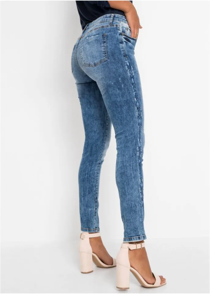 Bodyflirt embroidered jeans, blue