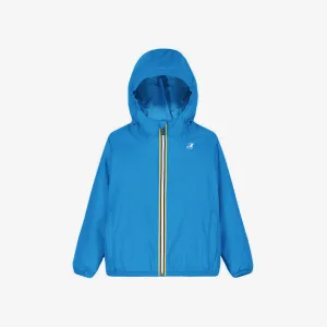 Claude - Kids Packable Full Zip Rain Jacket in Blue California