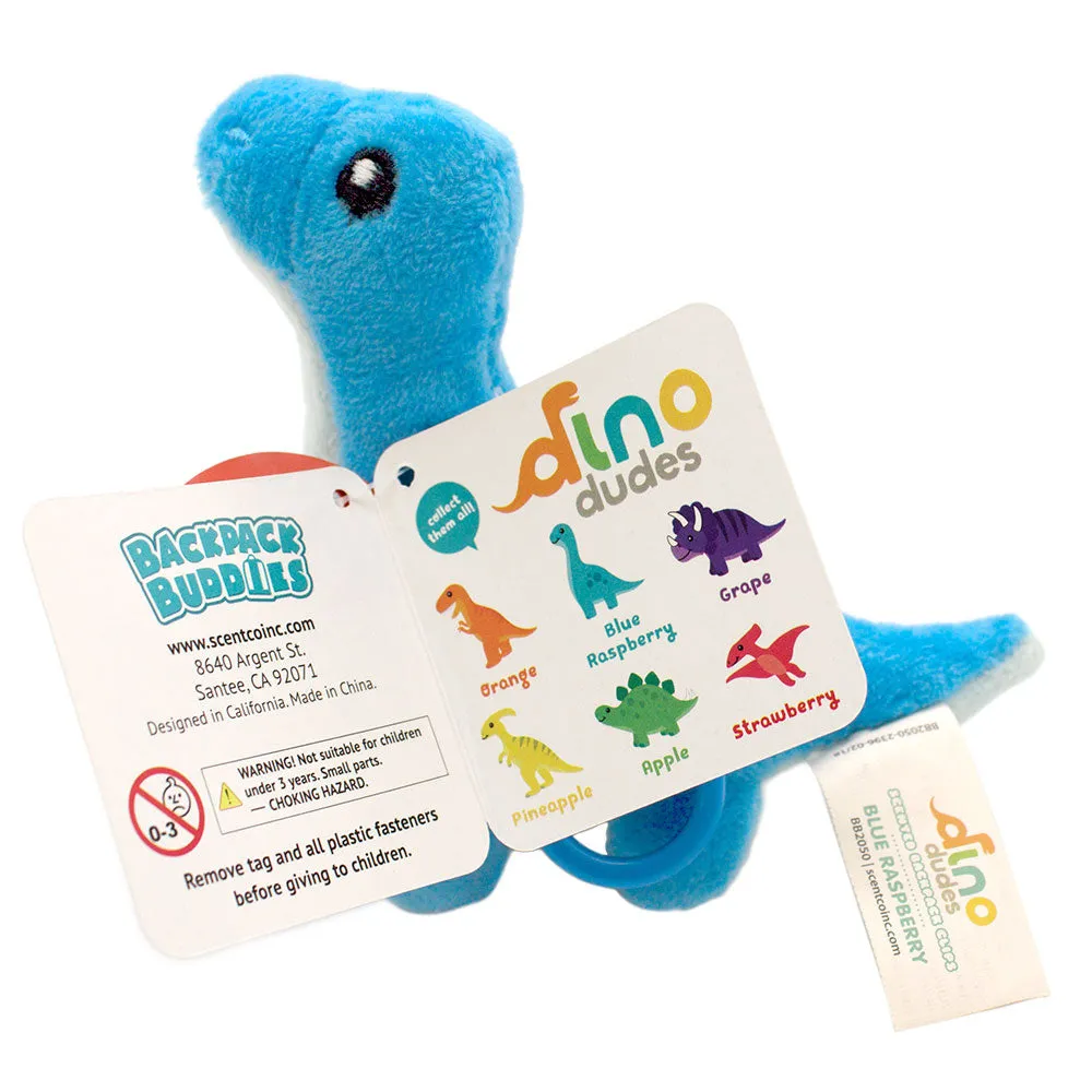 Dino Dudes Backpack Buddies Brontosaurus Raspberry