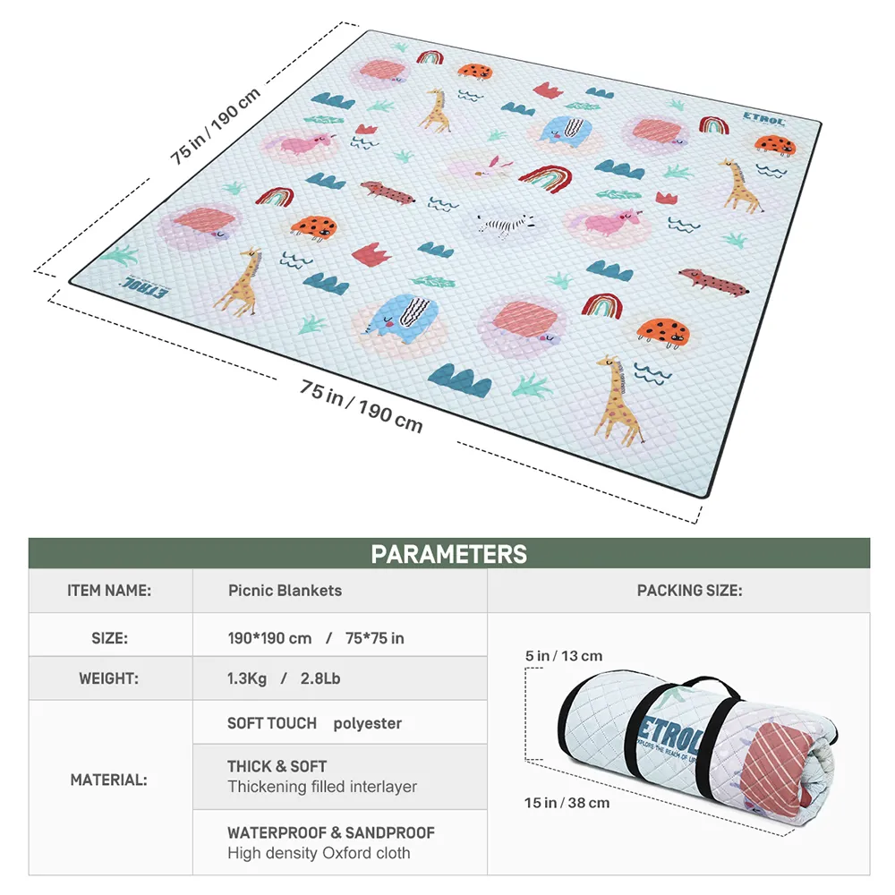 Etrol Smobula Picnic Mat - Pattern