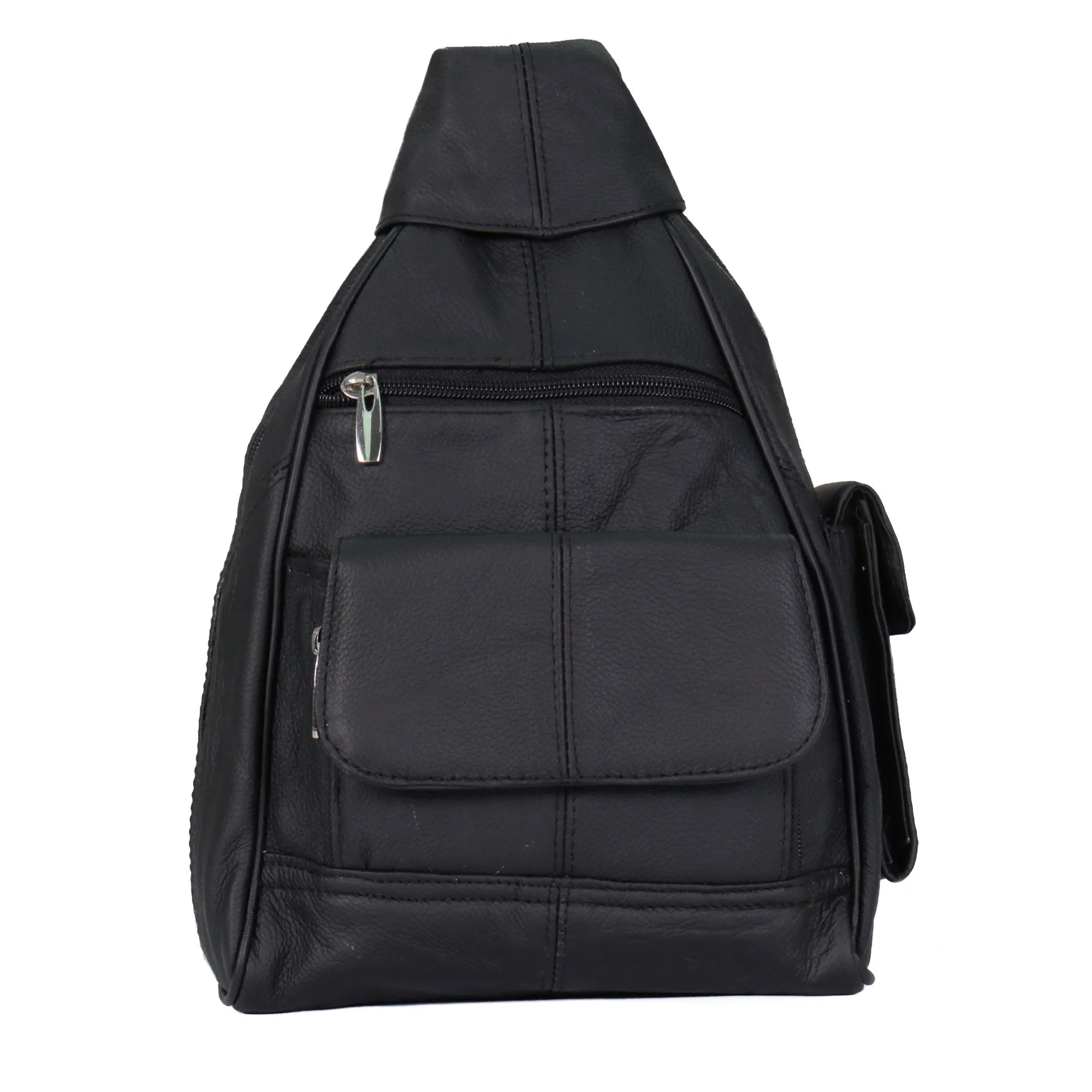 Hot Leathers BPA1005 Black Leather Backpack