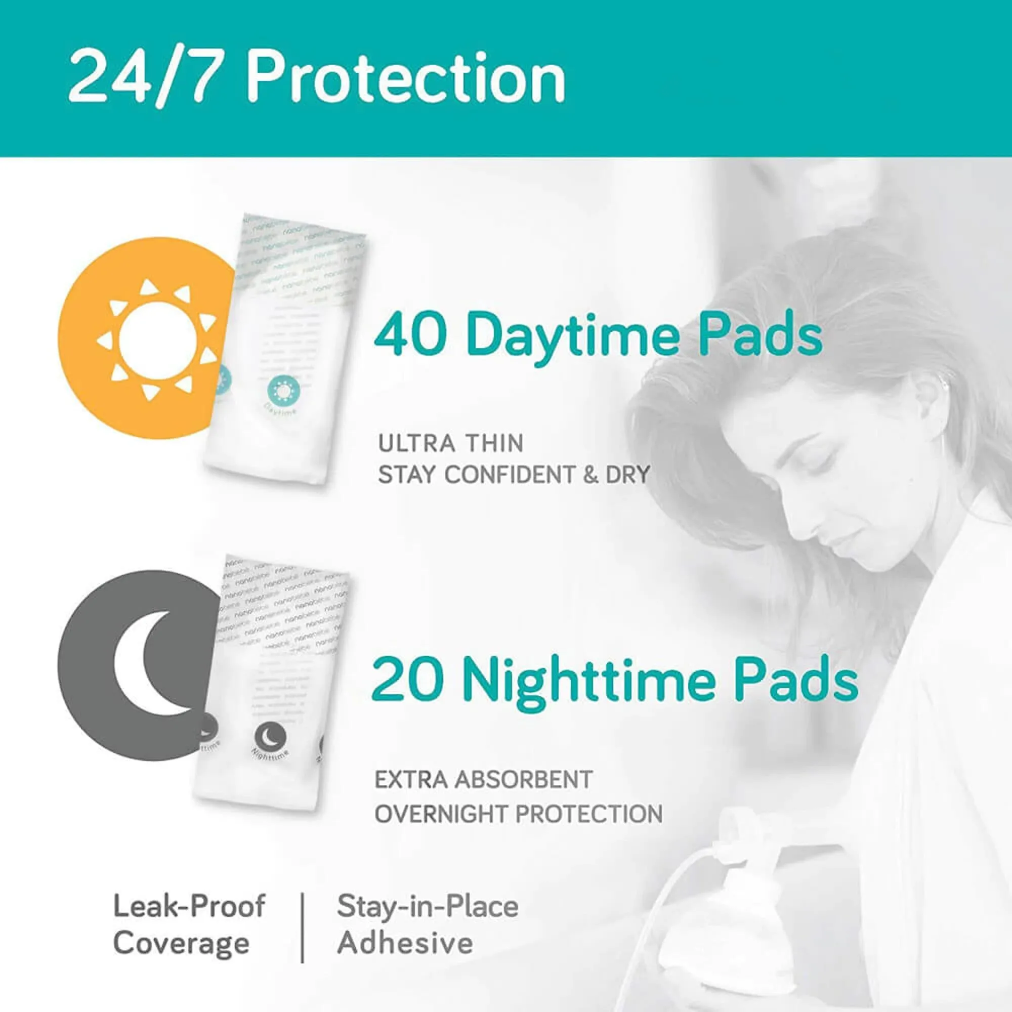 Nanobebe Day and Night Nursing Pads