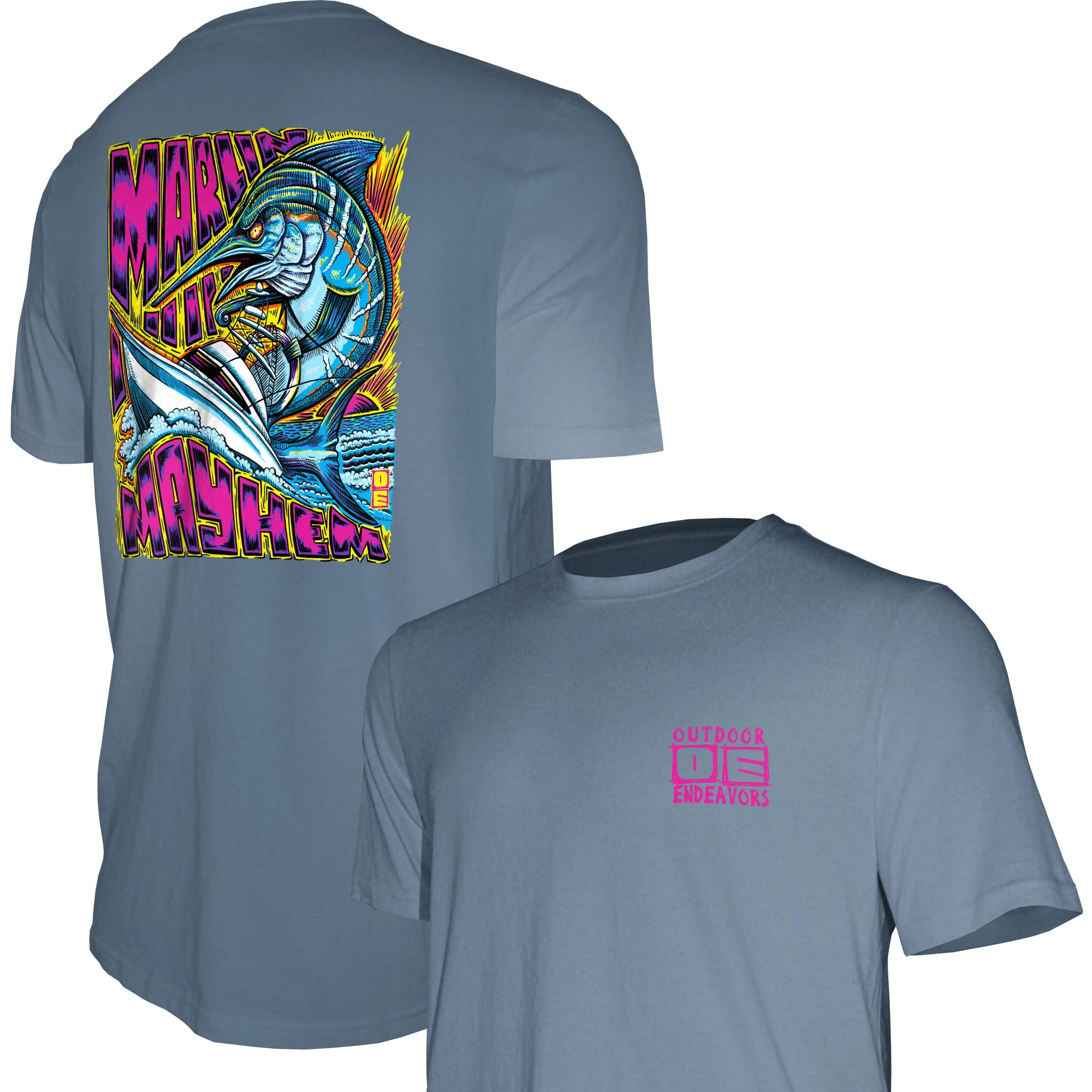 Outdoor Endeavors Attitude-Graphic Tee - Marlin Mayhem