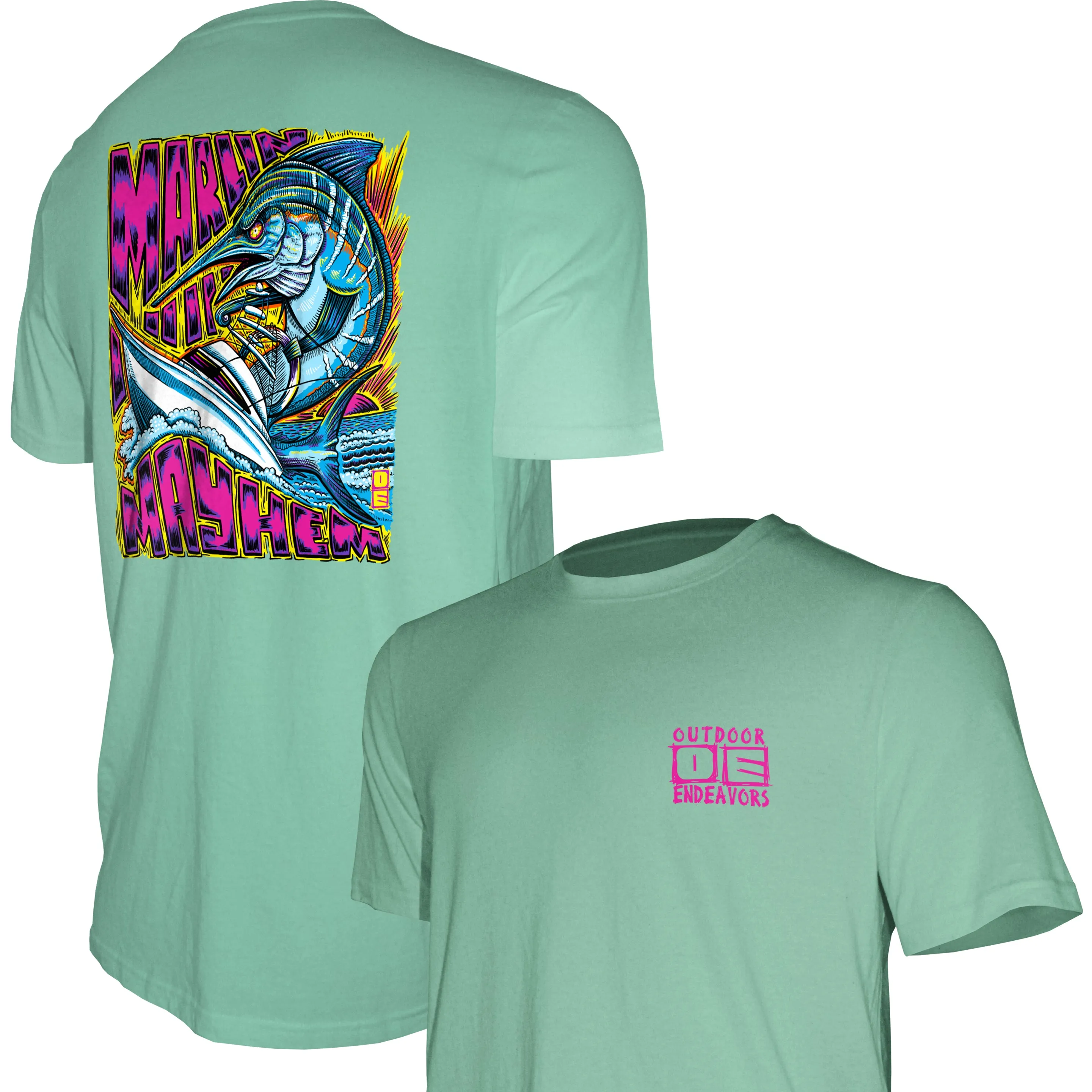 Outdoor Endeavors Attitude-Graphic Tee - Marlin Mayhem