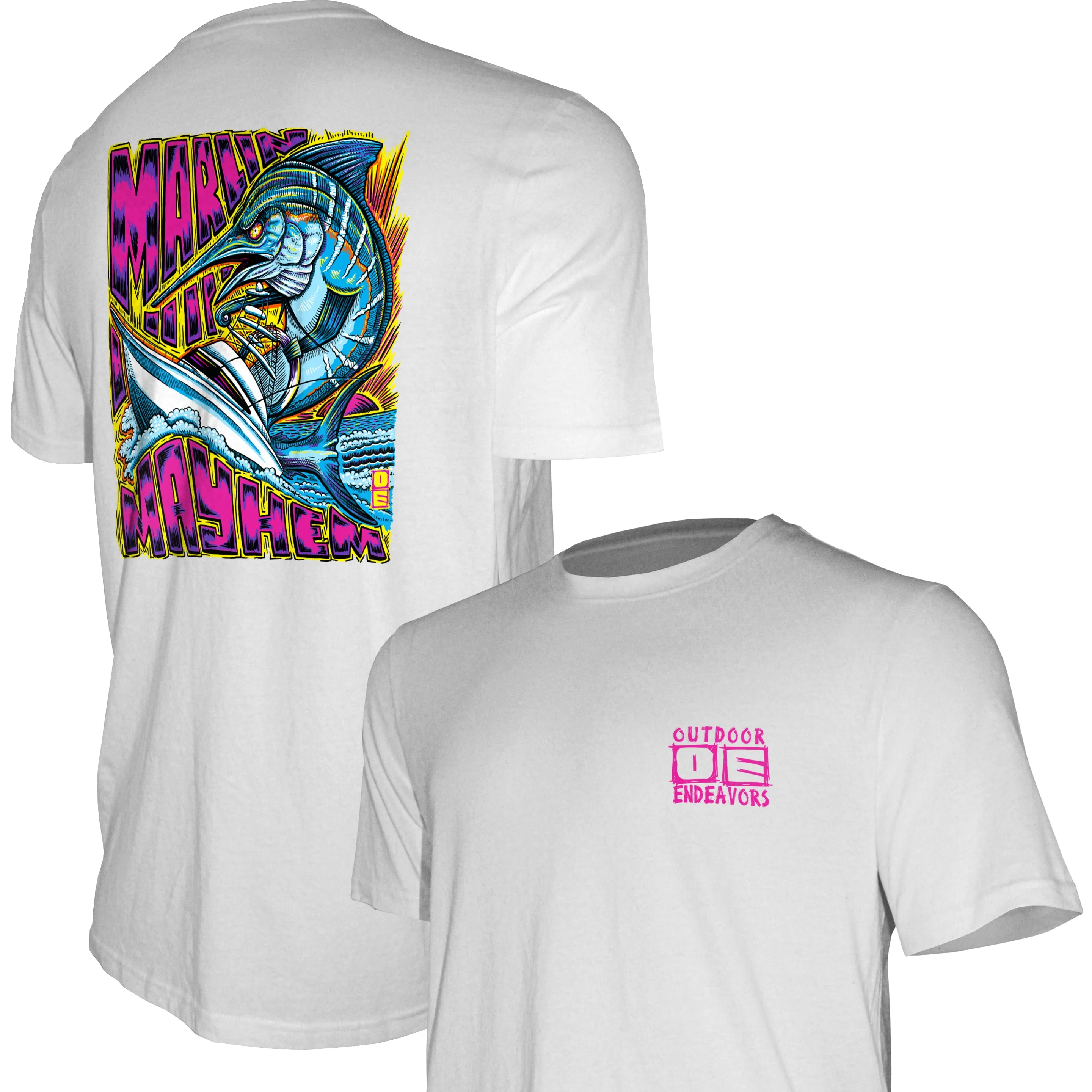 Outdoor Endeavors Attitude-Graphic Tee - Marlin Mayhem