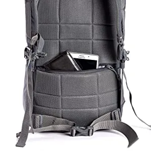 Tripole Captain 25 Litres Tactical Backpack with MOLLE Webbing and Carabiner - (Grey)