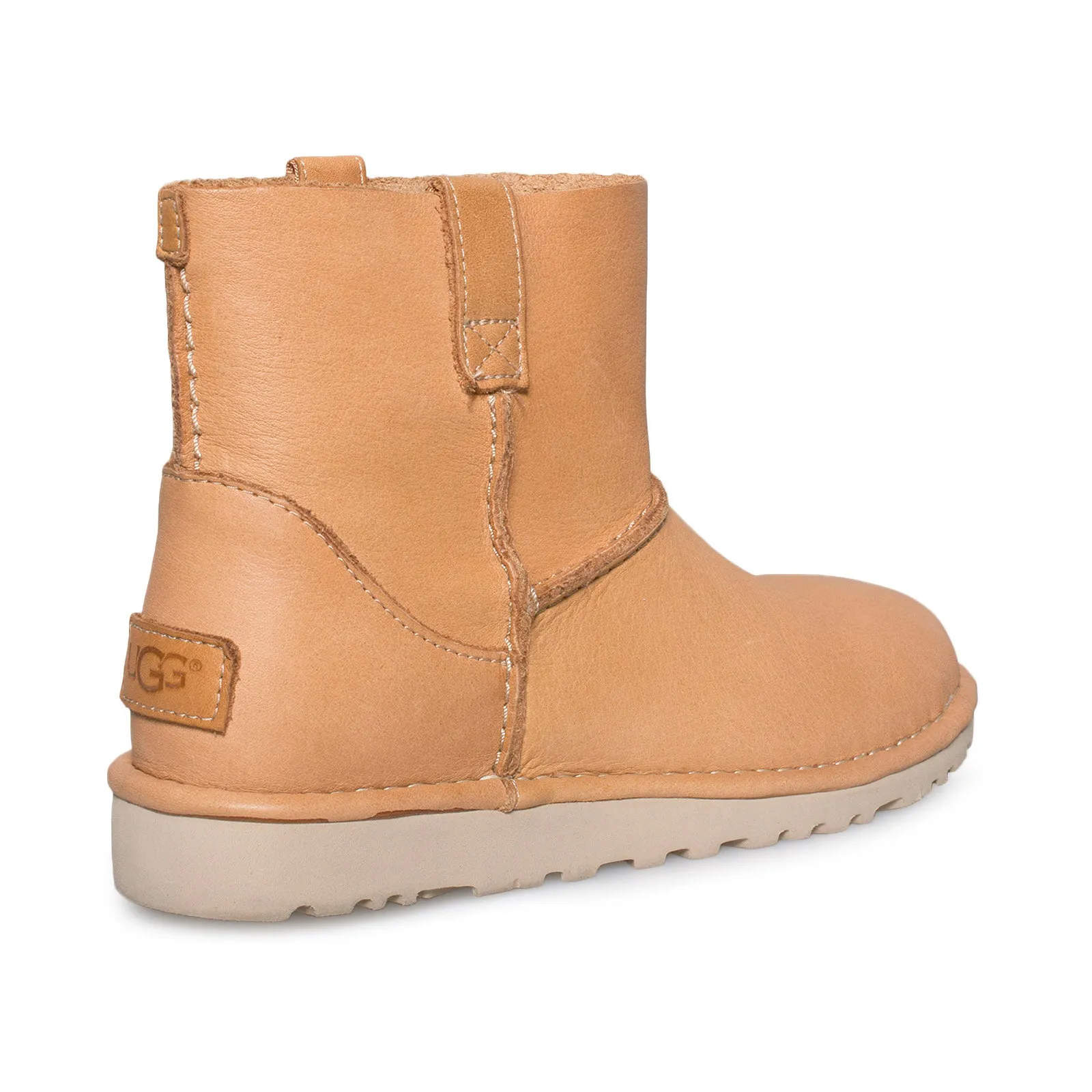 UGG Classic Unlined Mini Leather Chestnut Boots